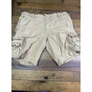 Vtg Polo Ralph Lauren Cotton Cargo Shorts Mens 40 Military Fatigue Khaki READ